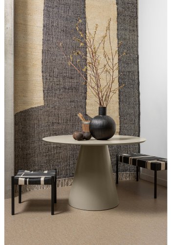 WOOOD EXCLUSIVE Jorre spisebord, rund - antik beige MDF (120)