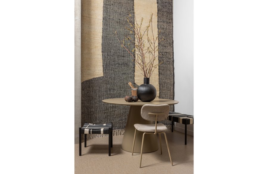 WOOOD EXCLUSIVE Jorre spisebord, rund - army brun MDF (120)