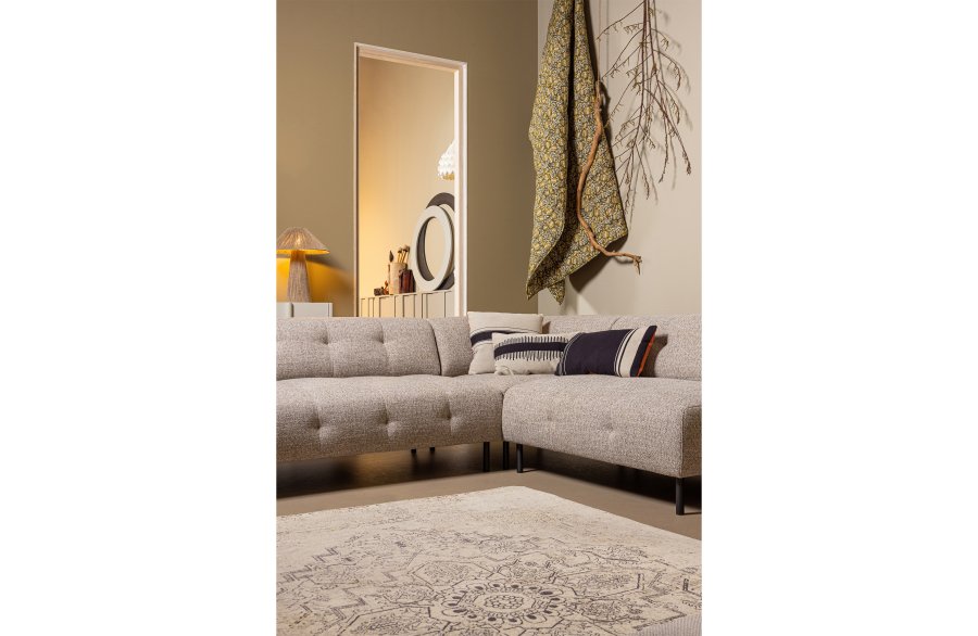 WOOOD Eric gulvtppe, m. boheme print, rektangulr - multifarvet polyester og bomuld (170x240)