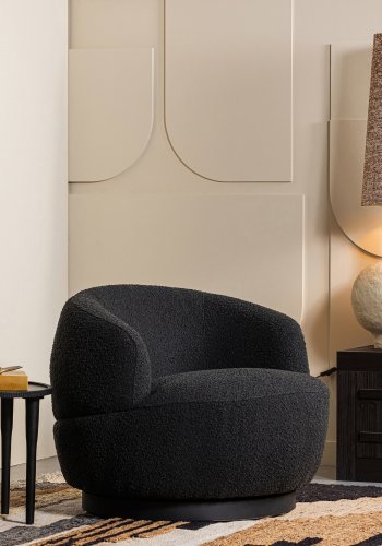 BEPUREHOME Liberal gulvtppe, rektangulr - natur meleret jute og bomuld (170x240)