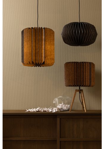 BEPUREHOME Bones bordlampe - sort papir og natur
