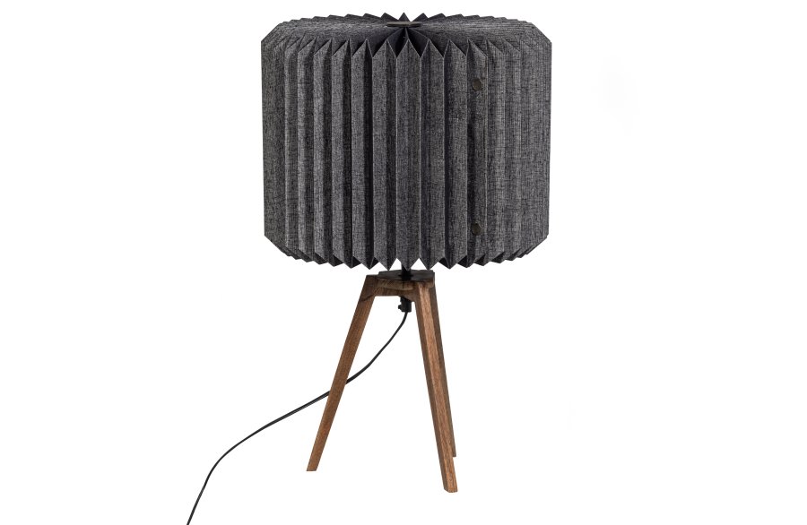 BEPUREHOME Bones bordlampe - sort papir og natur