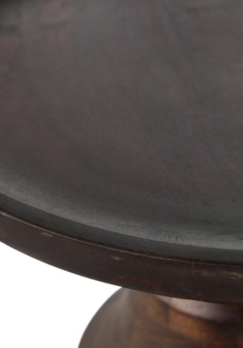 BEPUREHOME Broad sidebord, m. indgraveret ben - mrkebrun mangotr (50)