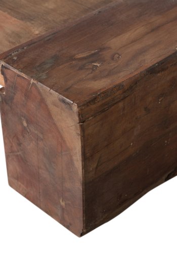 WOOOD EXCLUSIVE Cuno sofabord, lavt - mrkebrun mangotr (70x120)