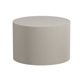 WOOOD EXCLUSIVE Sanne sidebord, rund - antik beige MDF (60)