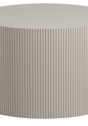 WOOOD EXCLUSIVE Sanne sidebord, rund - antik beige MDF (60)