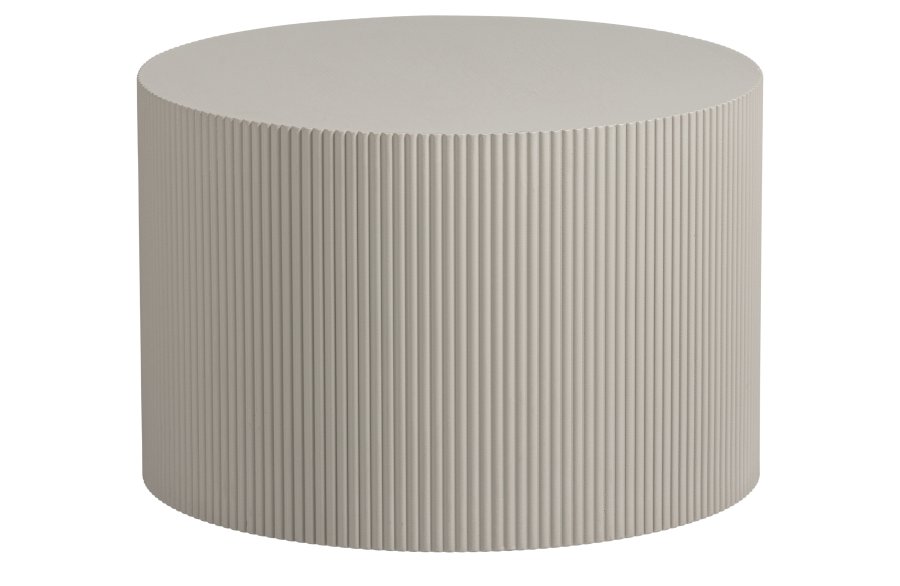 WOOOD EXCLUSIVE Sanne sidebord, rund - antik beige MDF (60)