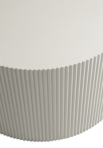 WOOOD EXCLUSIVE Sanne sidebord, rund - antik beige MDF (60)