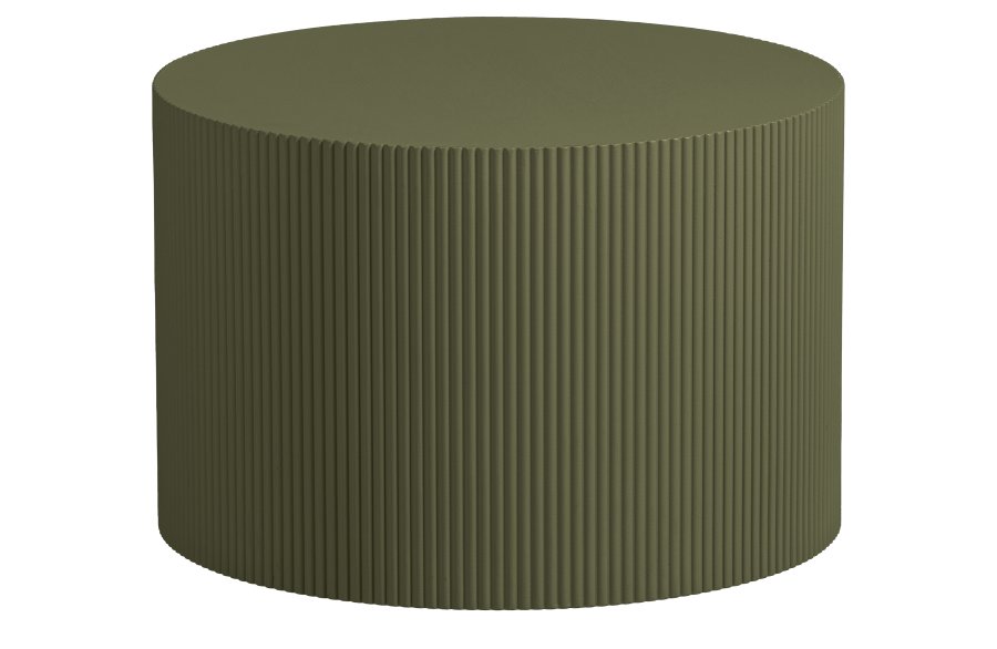 WOOOD EXCLUSIVE Sanne sidebord, rund - army grn MDF (60)