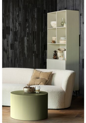 WOOOD EXCLUSIVE Sanne sidebord, rund - army grn MDF (60)