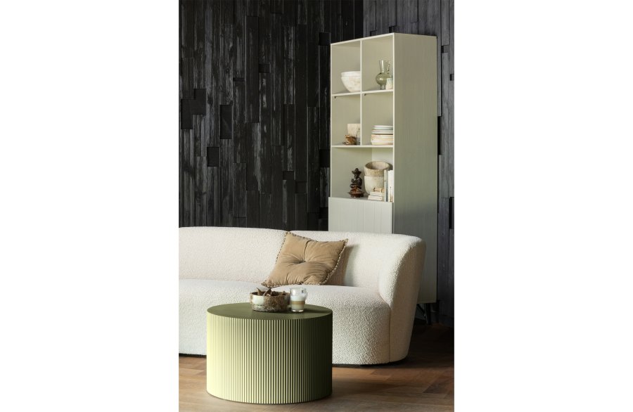 WOOOD EXCLUSIVE Sanne sidebord, rund - army grn MDF (60)