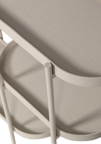 WOOOD EXCLUSIVE Noan sidebord, m. 3 bordplader - antik beige MDF og metal (90x28)