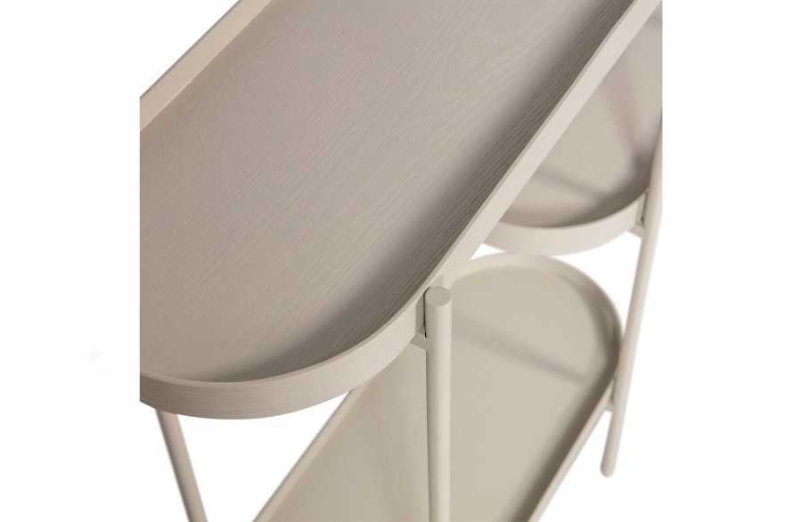 WOOOD EXCLUSIVE Noan sidebord, m. 3 bordplader - antik beige MDF og metal (90x28)