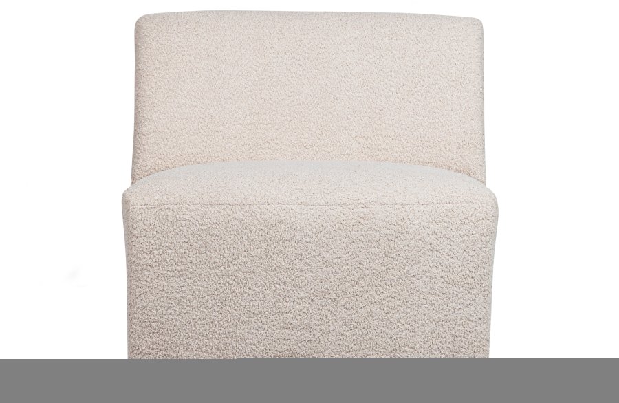 WOOOD EXCLUSIVE Coco sofamodul, 1-seat - creme bouclé polyester