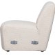 WOOOD EXCLUSIVE Coco sofamodul, 1-seat - creme bouclé polyester