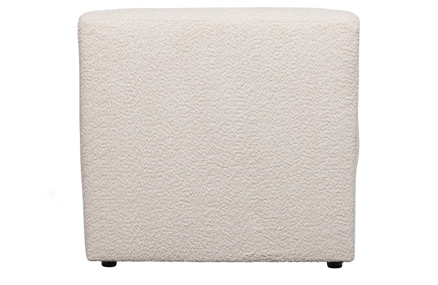 WOOOD EXCLUSIVE Coco sofamodul, 1-seat - creme bouclé polyester