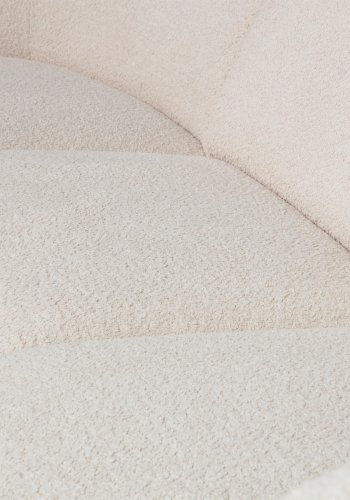 WOOOD EXCLUSIVE Coco sofamodul, 1-seat - creme bouclé polyester
