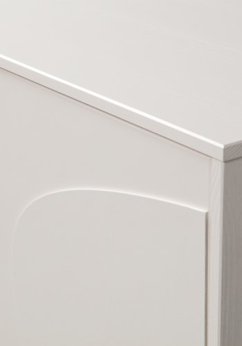 WOOOD EXCLUSIVE Cadiz skab, m. 2 lger og 2 hylder - tgehvid fyrretr