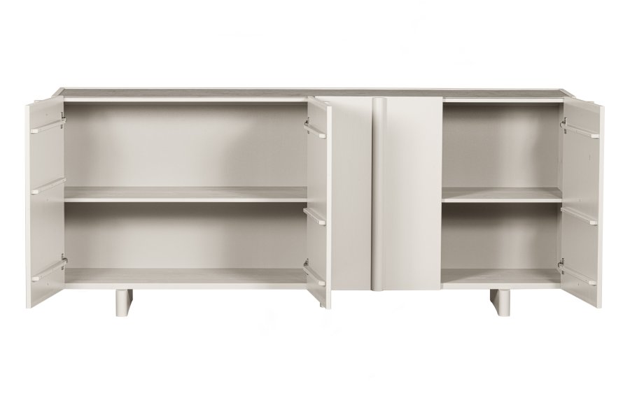 WOOOD EXCLUSIVE Basu sknk, m. 3 lger og 2 hylder - dust fyrretr