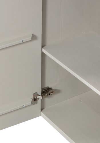 WOOOD EXCLUSIVE Basu sknk, m. 3 lger og 2 hylder - dust fyrretr