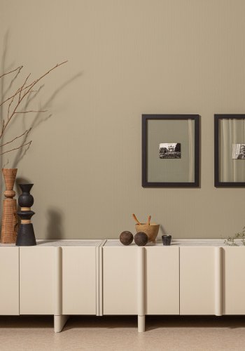 WOOOD EXCLUSIVE Basu TV-bord, m. 3 lger og 2 hylder - dust fyrretr (200x46)