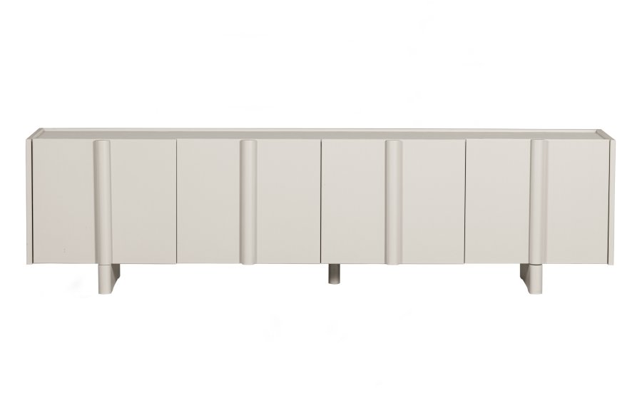 WOOOD EXCLUSIVE Basu TV-bord, m. 3 lger og 2 hylder - dust fyrretr (200x46)