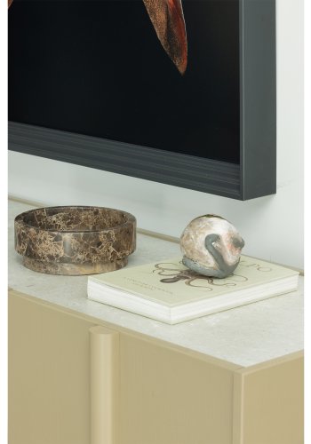WOOOD EXCLUSIVE Basu bordplade dekoration til sknk/TV-bord - beton plastik (196,5x39,5)