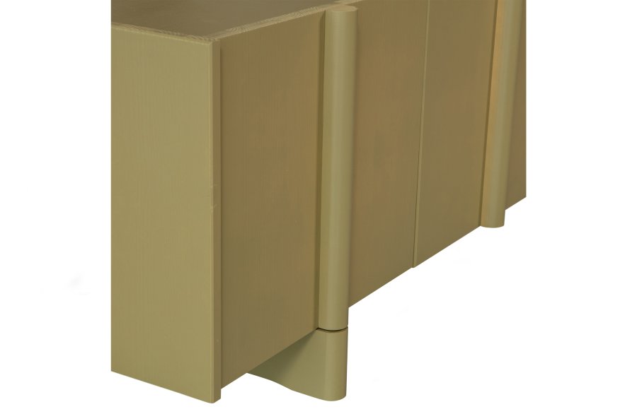 WOOOD EXCLUSIVE Basu TV-bord, m. 3 lger og 2 hylder - mos fyrretr (200x46)