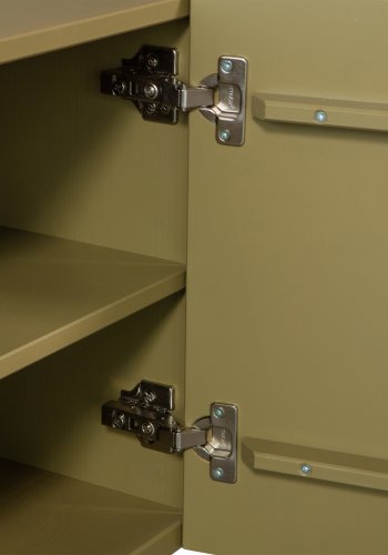 WOOOD EXCLUSIVE Basu TV-bord, m. 3 lger og 2 hylder - mos fyrretr (200x46)