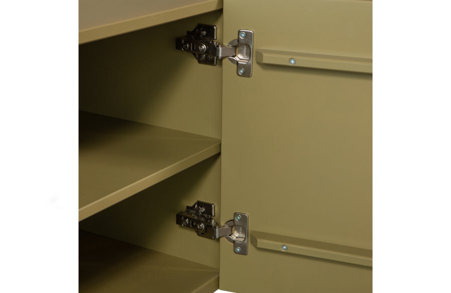 WOOOD EXCLUSIVE Basu TV-bord, m. 3 lger og 2 hylder - mos fyrretr (200x46)