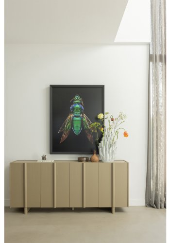 WOOOD EXCLUSIVE Basu sknk, m. 3 lger og 2 hylder - mudder fyrretr