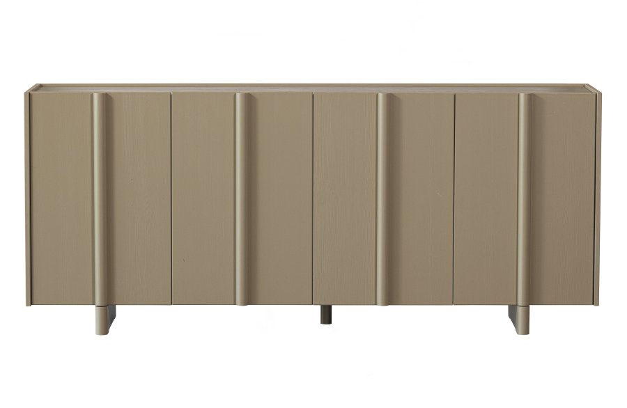 WOOOD EXCLUSIVE Basu sknk, m. 3 lger og 2 hylder - mudder fyrretr