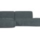 WOOOD EXCLUSIVE Polly sofa, m. venstre chaiselong - bl-grn polyester