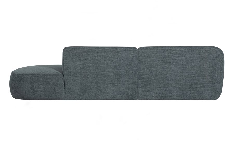 WOOOD EXCLUSIVE Polly sofa, m. venstre chaiselong - bl-grn polyester