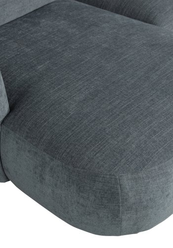 WOOOD EXCLUSIVE Polly sofa, m. venstre chaiselong - bl-grn polyester