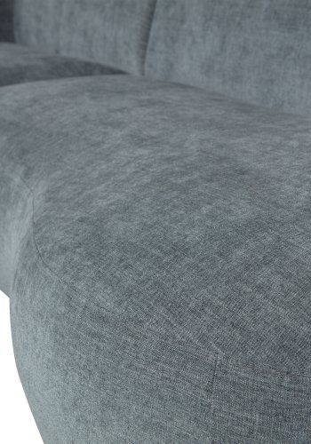 WOOOD EXCLUSIVE Polly sofa, m. venstre chaiselong - bl-grn polyester
