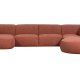 WOOOD EXCLUSIVE Polly sofa U-form, hjre - lyserd polyester