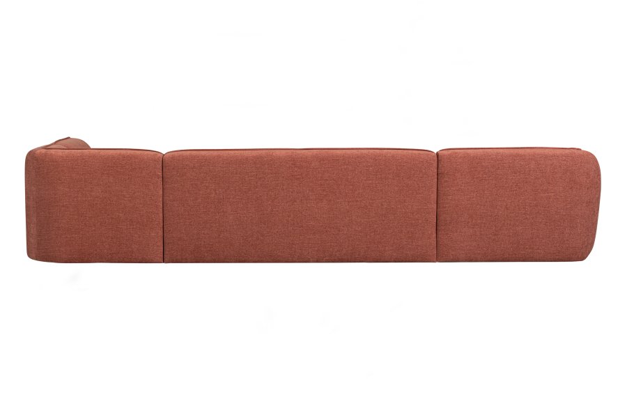 WOOOD EXCLUSIVE Polly sofa U-form, hjre - lyserd polyester