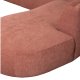 WOOOD EXCLUSIVE Polly sofa U-form, hjre - lyserd polyester
