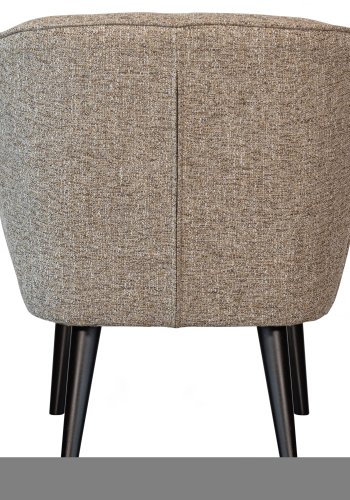 WOOOD Sara lnestol - natur meleret stof og birketr