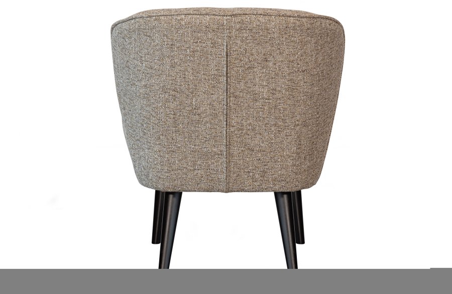 WOOOD Sara lnestol - natur meleret stof og birketr