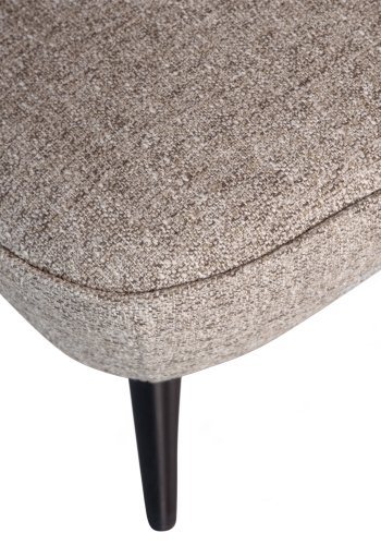 WOOOD Sara lnestol - natur meleret stof og birketr