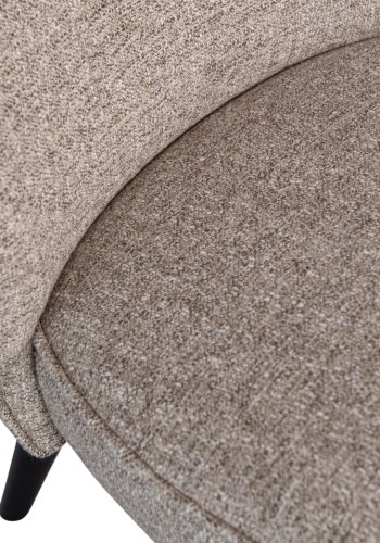 WOOOD Sara lnestol - natur meleret stof og birketr