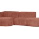 WOOOD EXCLUSIVE Polly sofa, m. venstre chaiselong - lyserd polyester