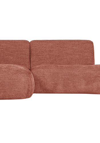 WOOOD EXCLUSIVE Polly sofa, m. venstre chaiselong - lyserd polyester