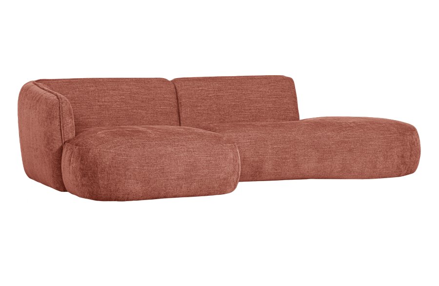 WOOOD EXCLUSIVE Polly sofa, m. venstre chaiselong - lyserd polyester