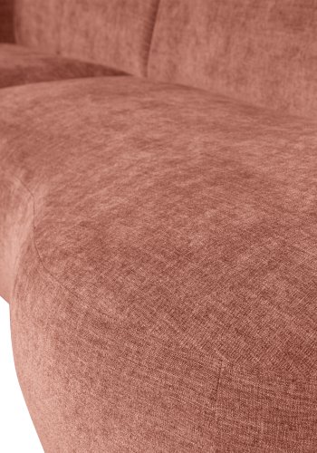 WOOOD EXCLUSIVE Polly sofa, m. venstre chaiselong - lyserd polyester