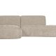 WOOOD EXCLUSIVE Polly sofa, m. venstre chaiselong - sand polyester