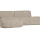 WOOOD EXCLUSIVE Polly sofa, m. venstre chaiselong - sand polyester