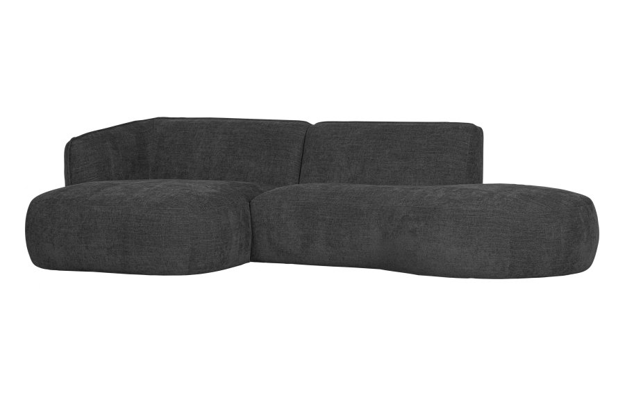 WOOOD EXCLUSIVE Polly sofa, m. venstre chaiselong - gr polyester